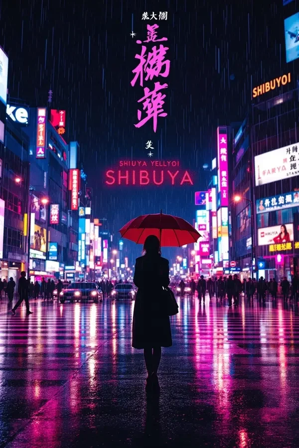 雨落涩谷电影海报